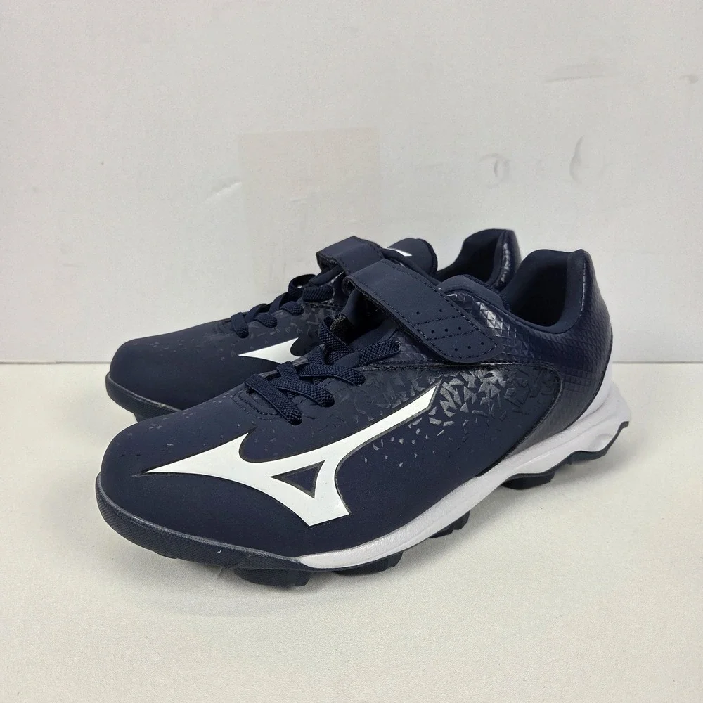 Mizuno Unisex Kids' Wave Select Nine Jr Baseball Cleats Navy/White Size 3